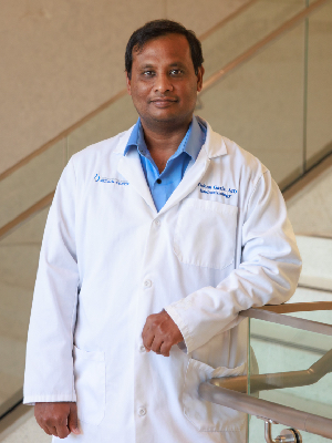 Environmental portrait of Dr. Vishnu Garla